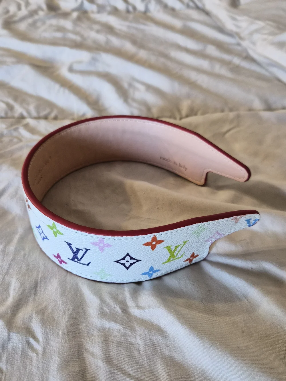 Louis Vuitton White Multicolor Monogram Kids Headband